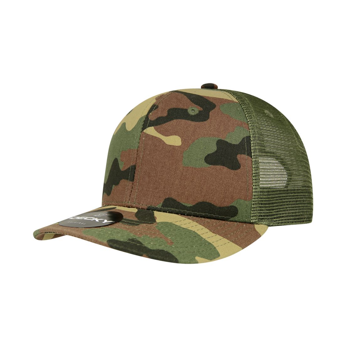 Decky Classic 1053 Mid Profile Trucker Hats 6 Panel Baseball Caps Curve Bill Wholesale