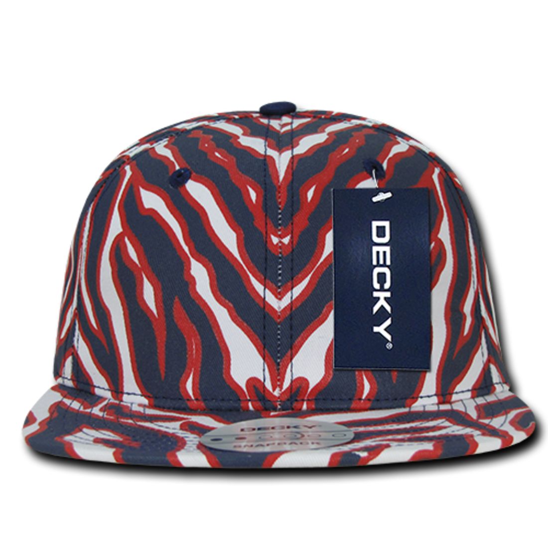 Decky 1060 Zebra Print Snapback Hats High Profile 6 Panel Caps Flat Bill Wholesale