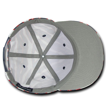 Decky 1060 Zebra Print Snapback Hats High Profile 6 Panel Caps Flat Bill Wholesale