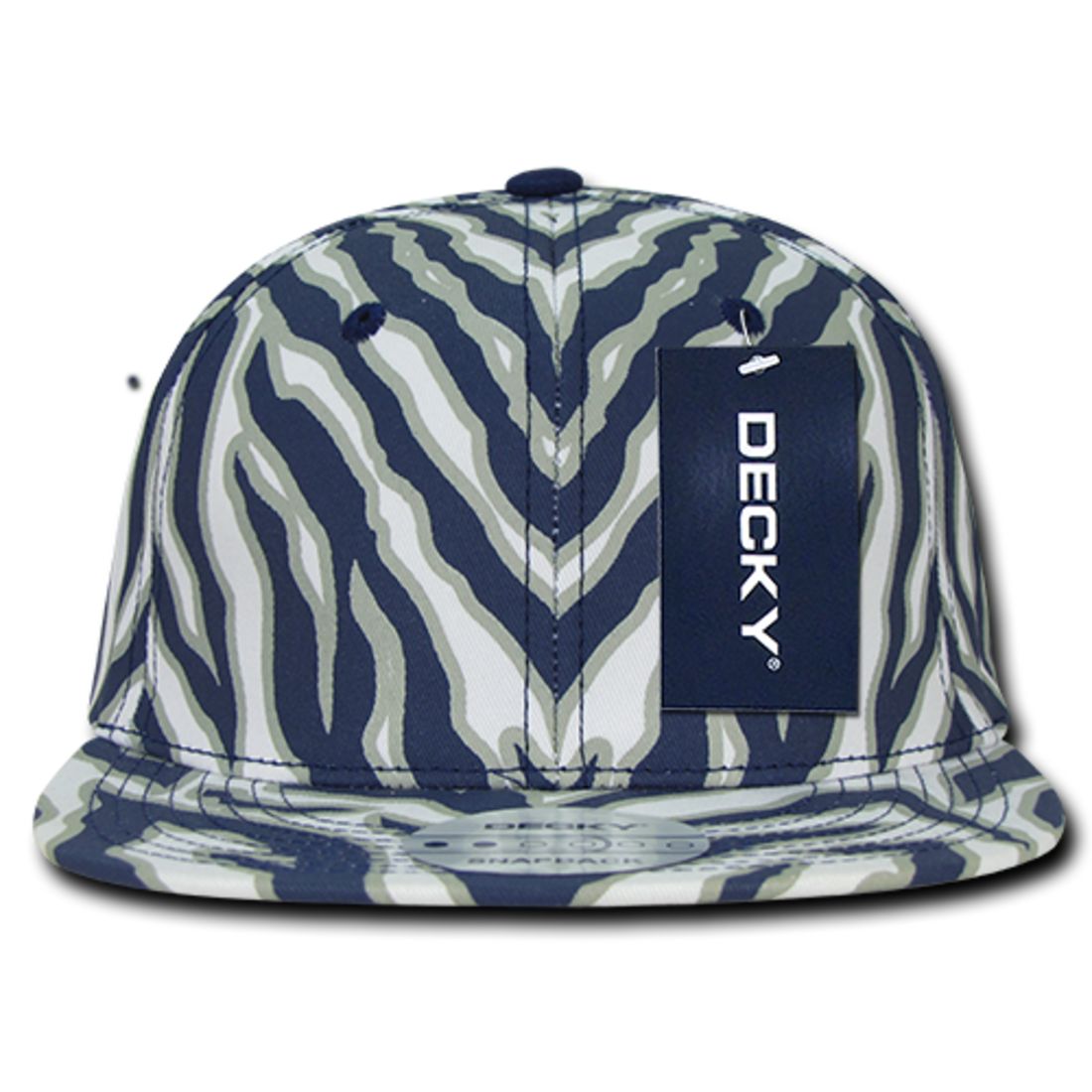 Decky 1060 Zebra Print Snapback Hats High Profile 6 Panel Caps Flat Bill Wholesale