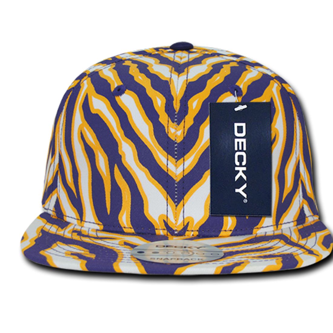 Decky 1060 Zebra Print Snapback Hats High Profile 6 Panel Caps Flat Bill Wholesale