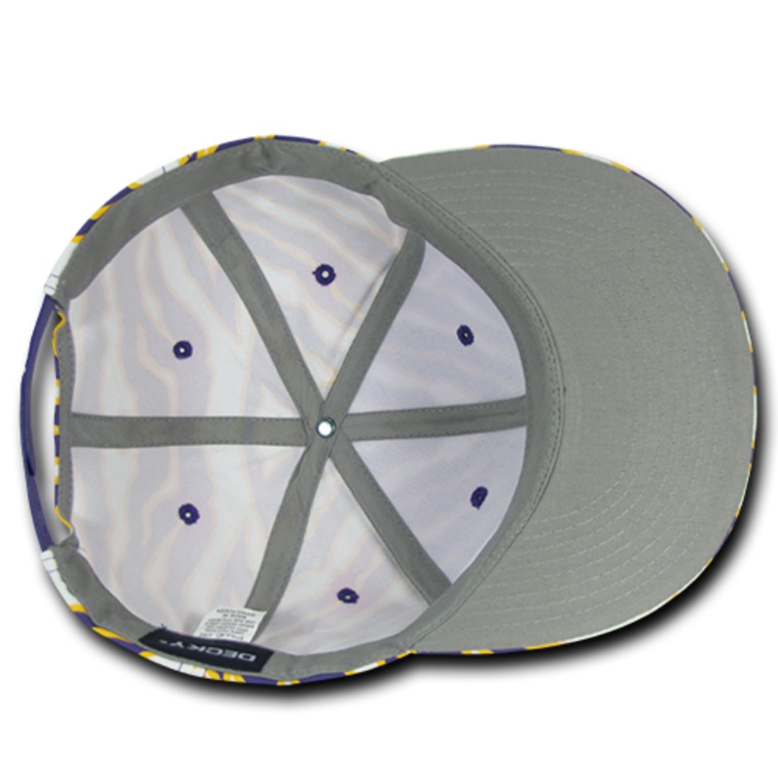 Decky 1060 Zebra Print Snapback Hats High Profile 6 Panel Caps Flat Bill Wholesale