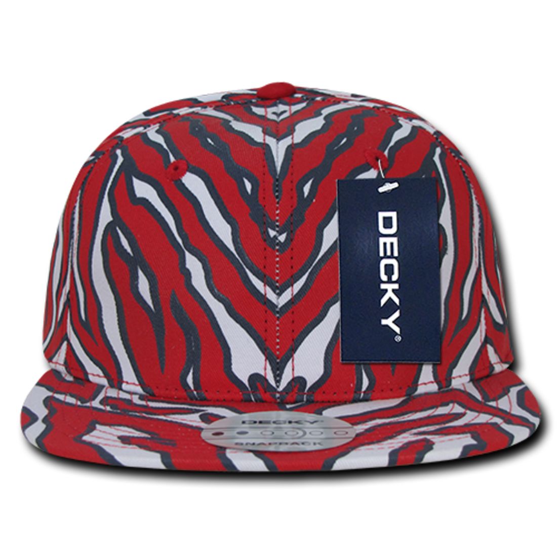 Decky 1060 Zebra Print Snapback Hats High Profile 6 Panel Caps Flat Bill Wholesale