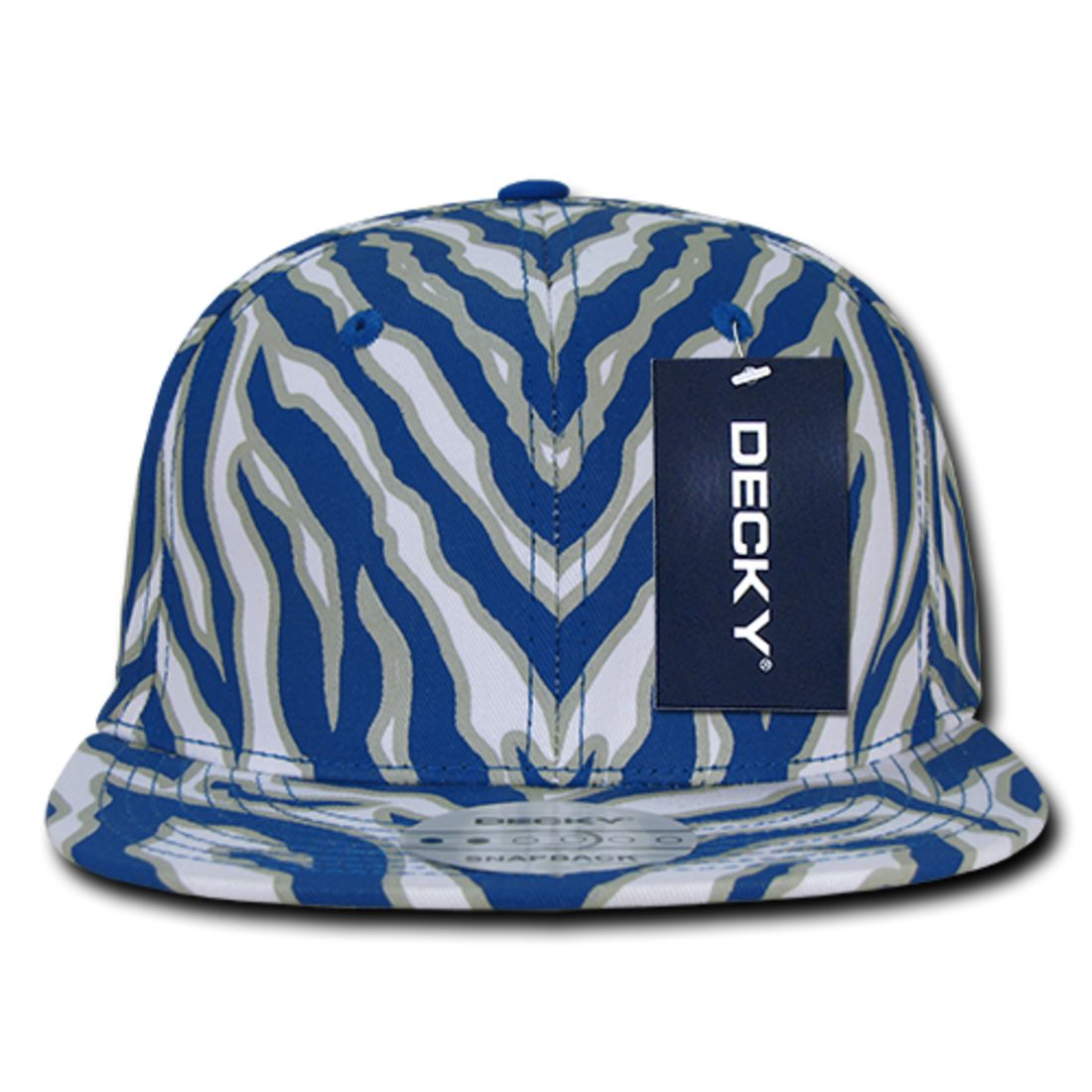 Decky 1060 Zebra Print Snapback Hats High Profile 6 Panel Caps Flat Bill Wholesale