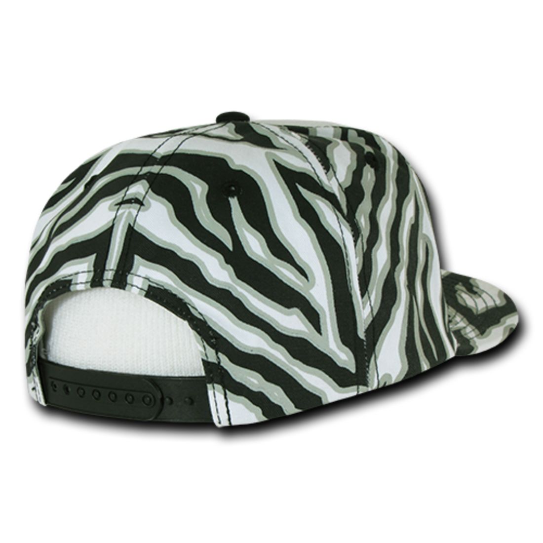 Decky 1061 Zebra Print Snapback Hats High Profile 6 Panel Baseball Caps Flat Bill Wholesale