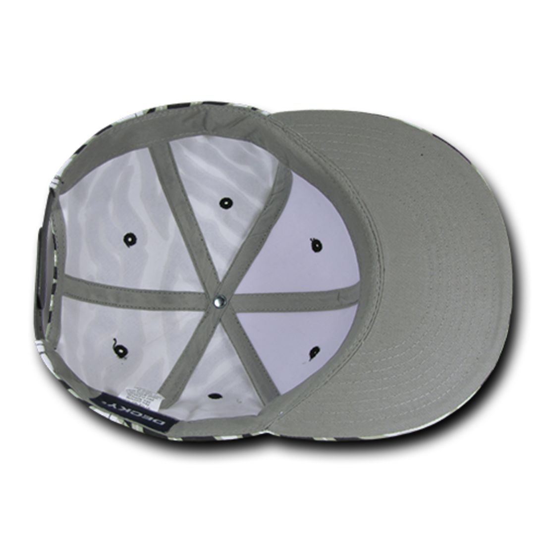 Decky 1061 Zebra Print Snapback Hats High Profile 6 Panel Baseball Caps Flat Bill Wholesale