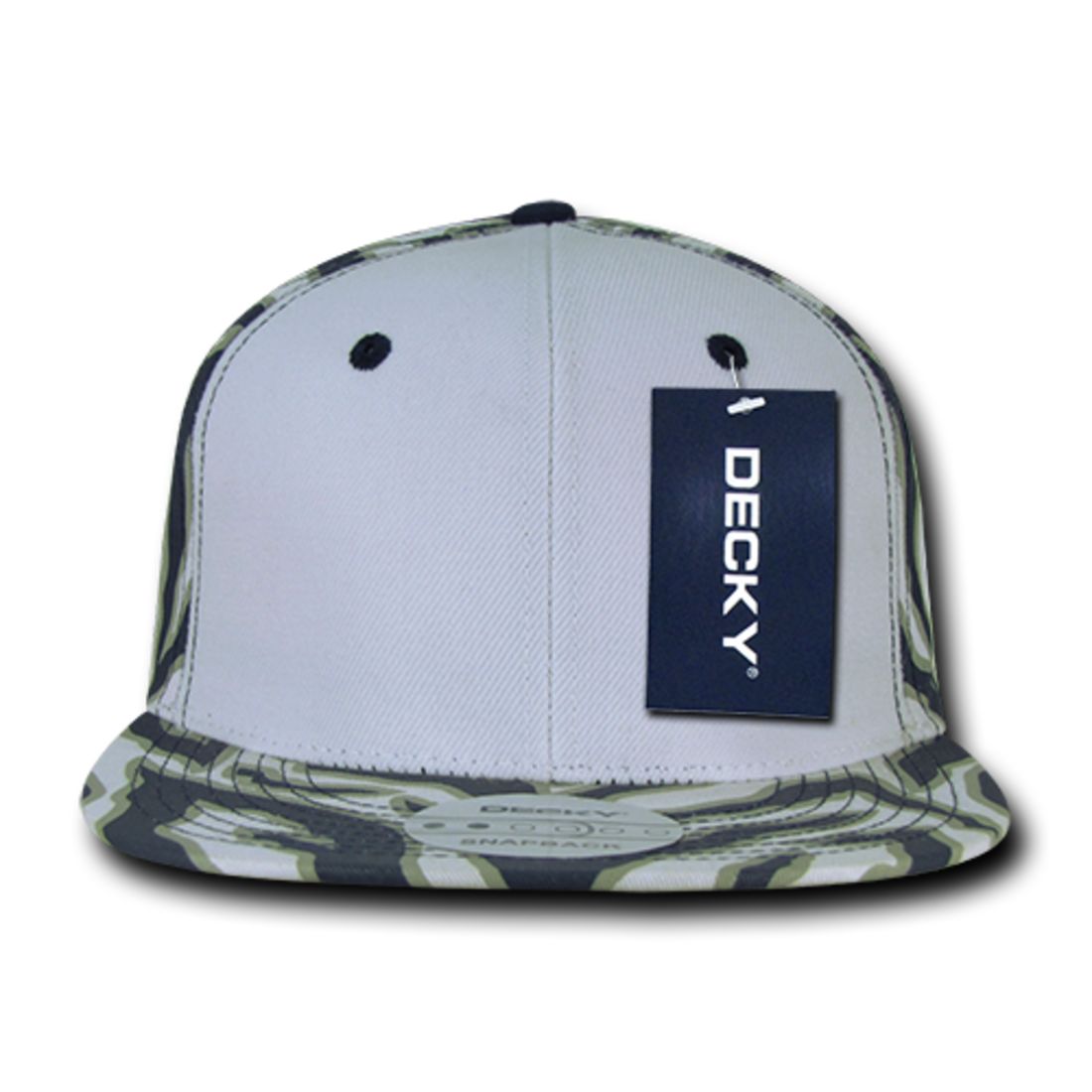 Decky 1061 Zebra Print Snapback Hats High Profile 6 Panel Baseball Caps Flat Bill Wholesale