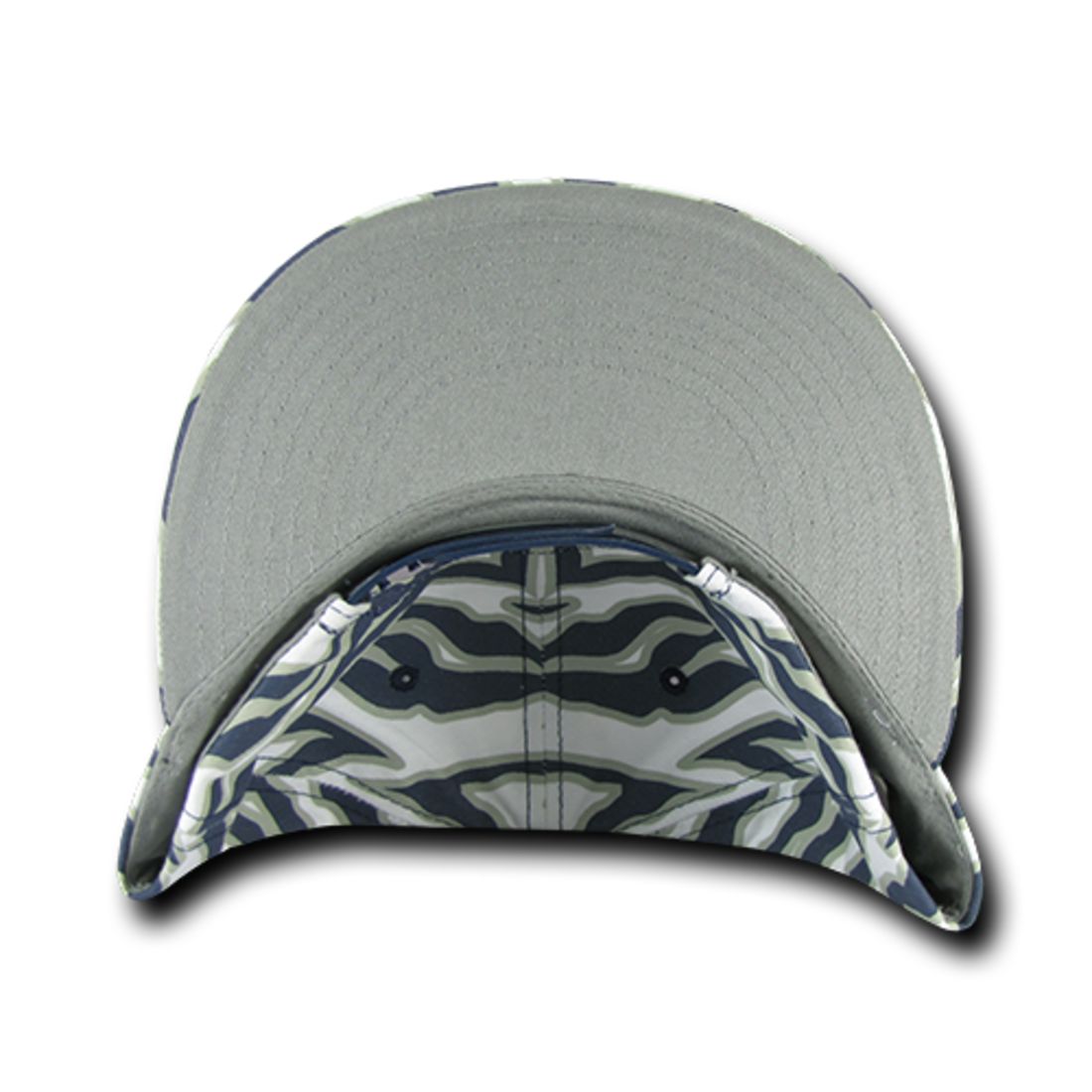 Decky 1061 Zebra Print Snapback Hats High Profile 6 Panel Baseball Caps Flat Bill Wholesale