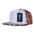 Decky 1061 Zebra Print Snapback Hats High Profile 6 Panel Baseball Caps Flat Bill Wholesale