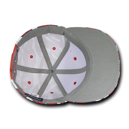 Decky 1061 Zebra Print Snapback Hats High Profile 6 Panel Baseball Caps Flat Bill Wholesale