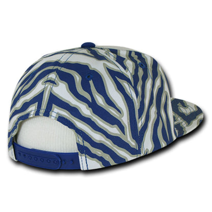 Decky 1061 Zebra Print Snapback Hats High Profile 6 Panel Baseball Caps Flat Bill Wholesale