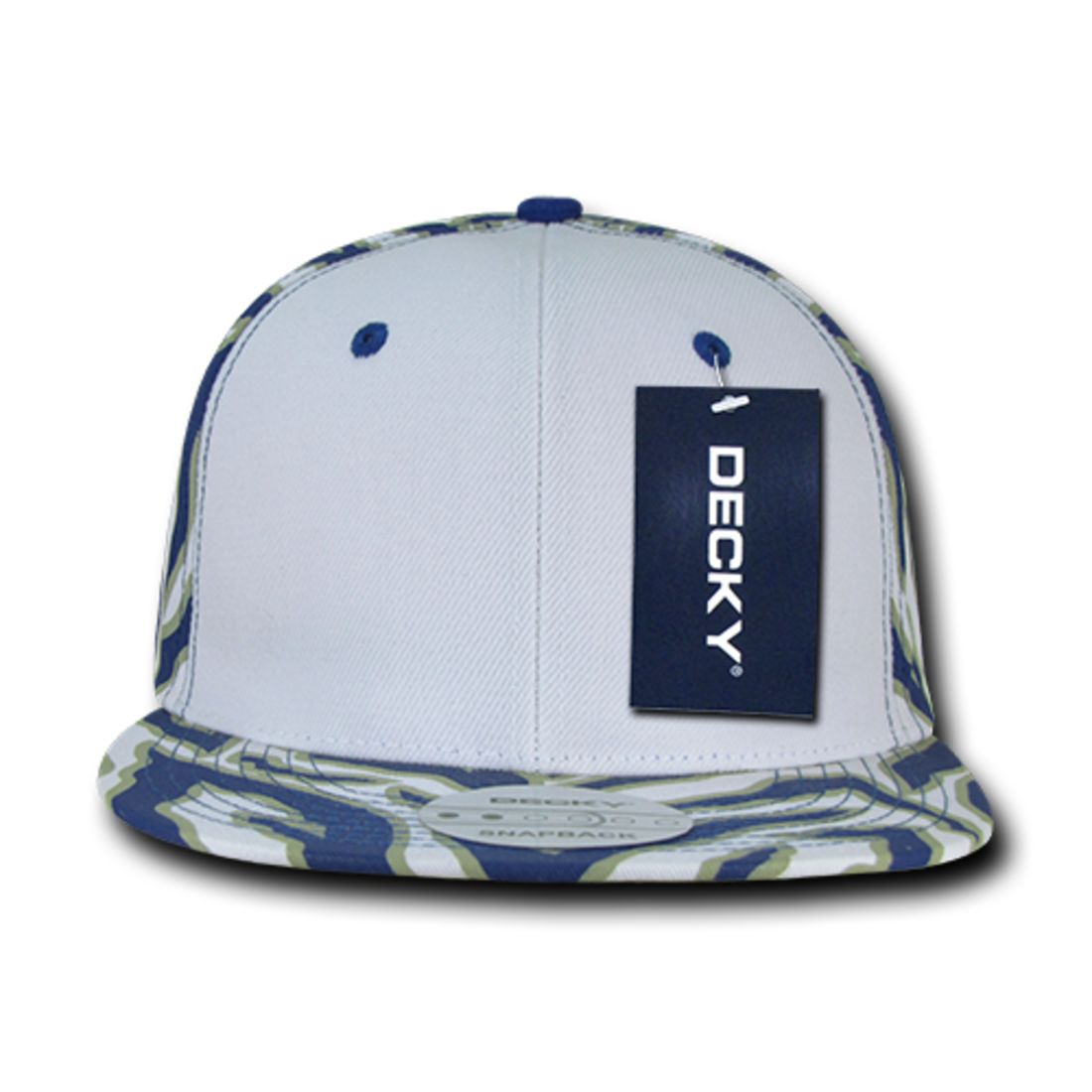 Decky 1061 Zebra Print Snapback Hats High Profile 6 Panel Baseball Caps Flat Bill Wholesale