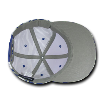 Decky 1061 Zebra Print Snapback Hats High Profile 6 Panel Baseball Caps Flat Bill Wholesale