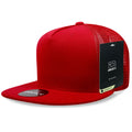 Decky 1063 High Profile Snapback Hats 5 Panel Baseball Trucker Caps Mesh Flat Bill Wholesale