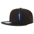 Decky 1071 Vinyl Brim Flat Bill Snapback Hats High Profile 6 Panel Caps Wholesale