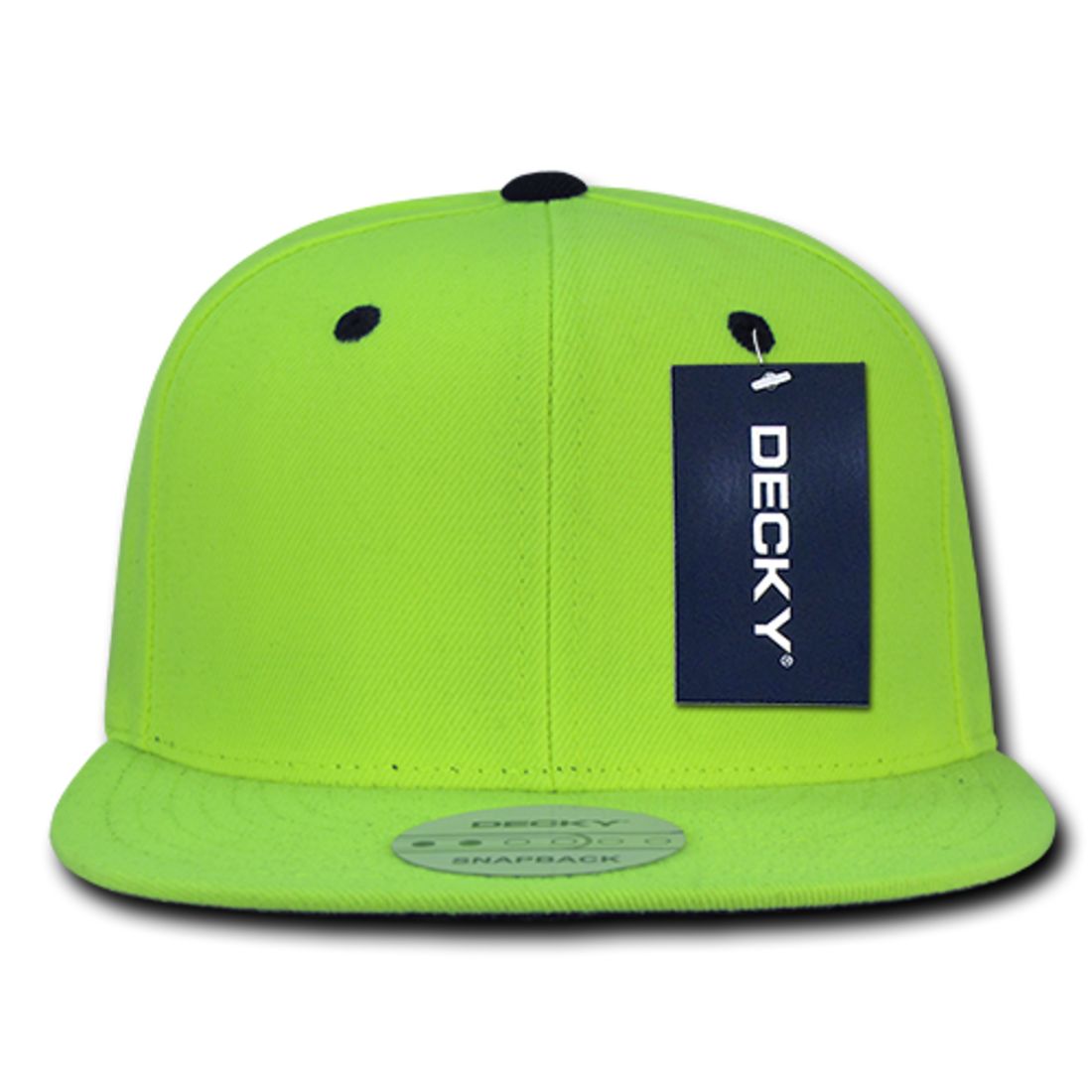 Decky 1077 High Profile Neon Snapback Hats 6 Panel Baseball Caps Structured Wholesale