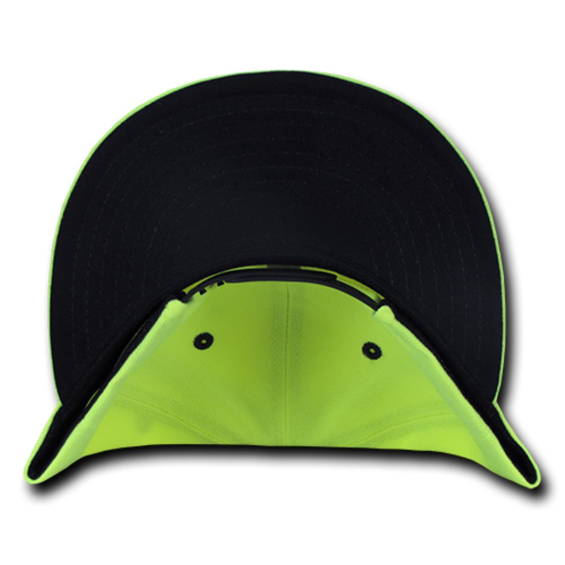 Decky 1077 High Profile Neon Snapback Hats 6 Panel Baseball Caps Structured Wholesale
