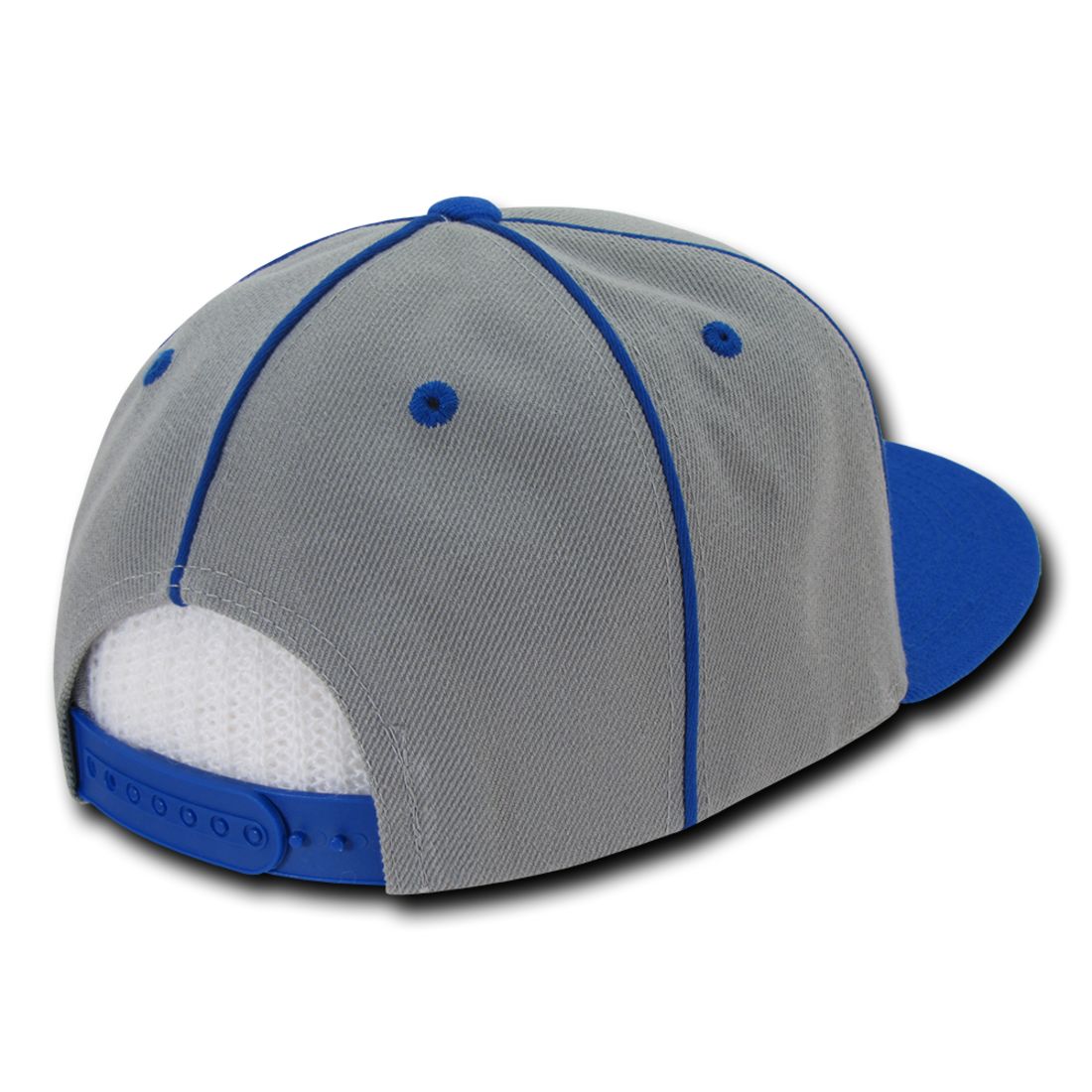 Decky 1078 Piped Crown Snapback Hats High Profile 6 Panel Flat Bill Caps Wholesale