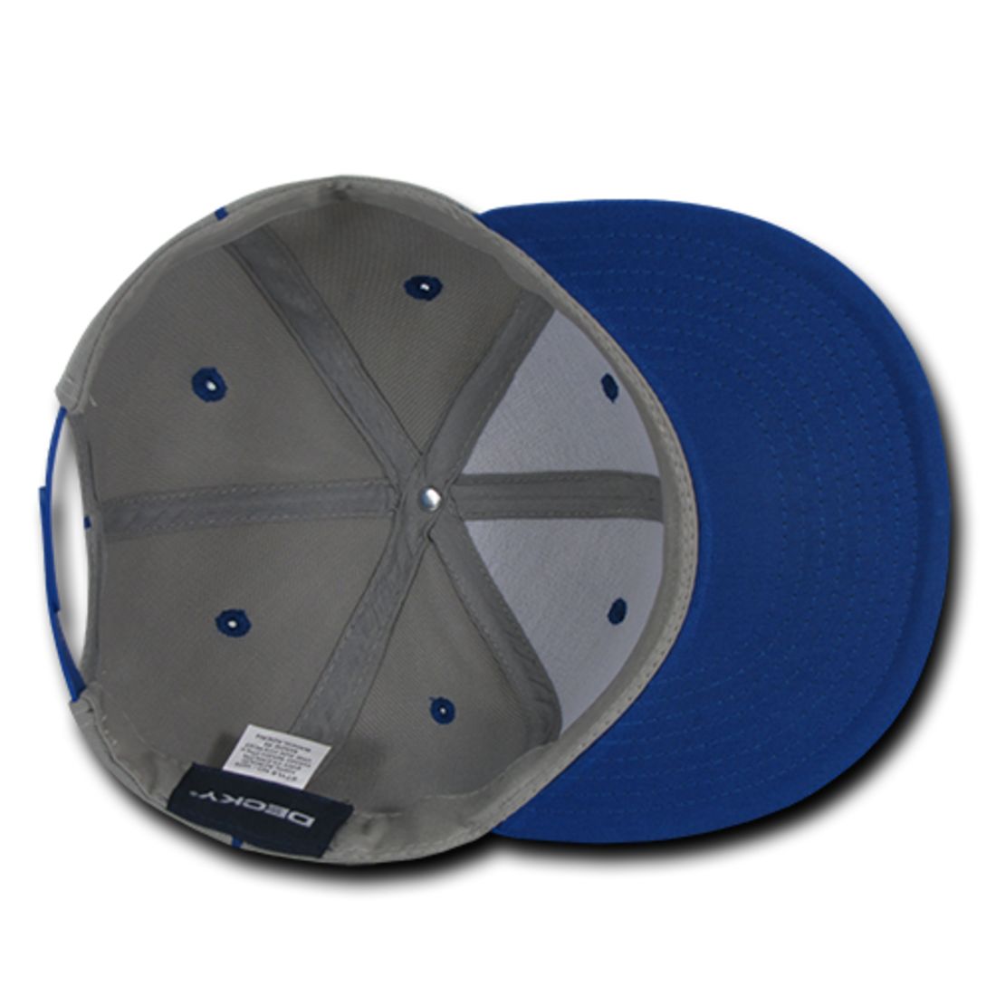 Decky 1078 Piped Crown Snapback Hats High Profile 6 Panel Flat Bill Caps Wholesale