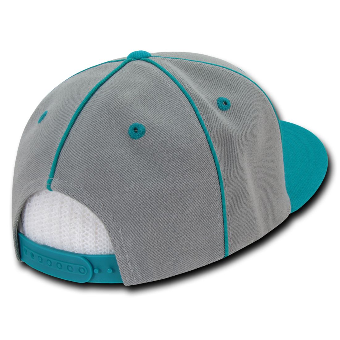 Decky 1078 Piped Crown Snapback Hats High Profile 6 Panel Flat Bill Caps Wholesale
