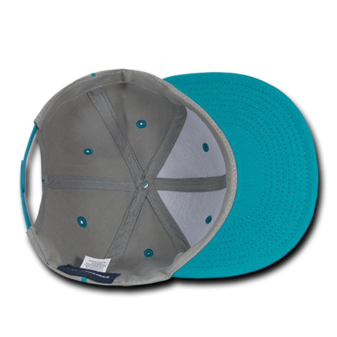Decky 1078 Piped Crown Snapback Hats High Profile 6 Panel Flat Bill Caps Wholesale