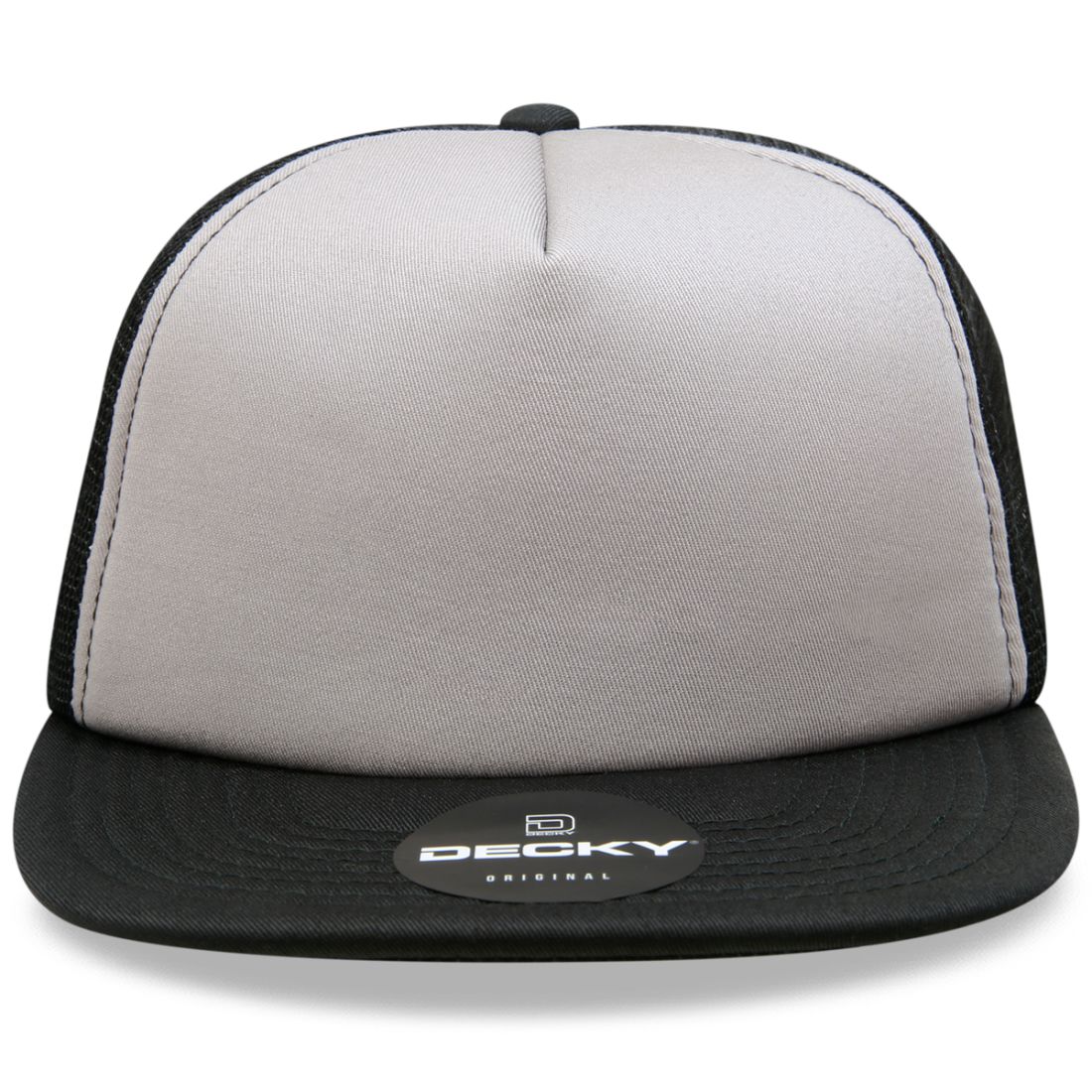 Decky 1080 High Profile Foam Trucker Snapback Hats 5 Panel Flat Bill Caps Wholesale