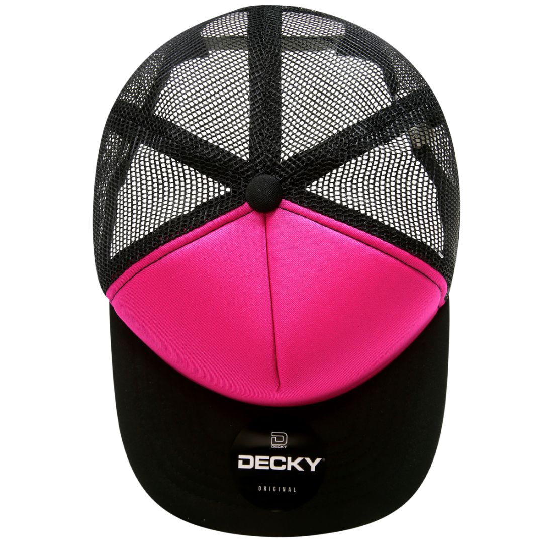 Decky 1080 High Profile Foam Trucker Snapback Hats 5 Panel Flat Bill Caps Wholesale