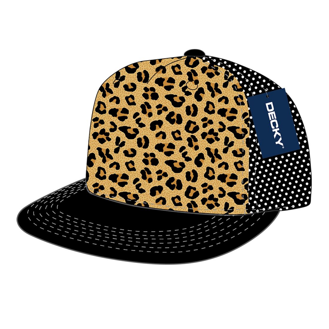 Decky 1080 High Profile Foam Trucker Snapback Hats 5 Panel Flat Bill Caps Wholesale