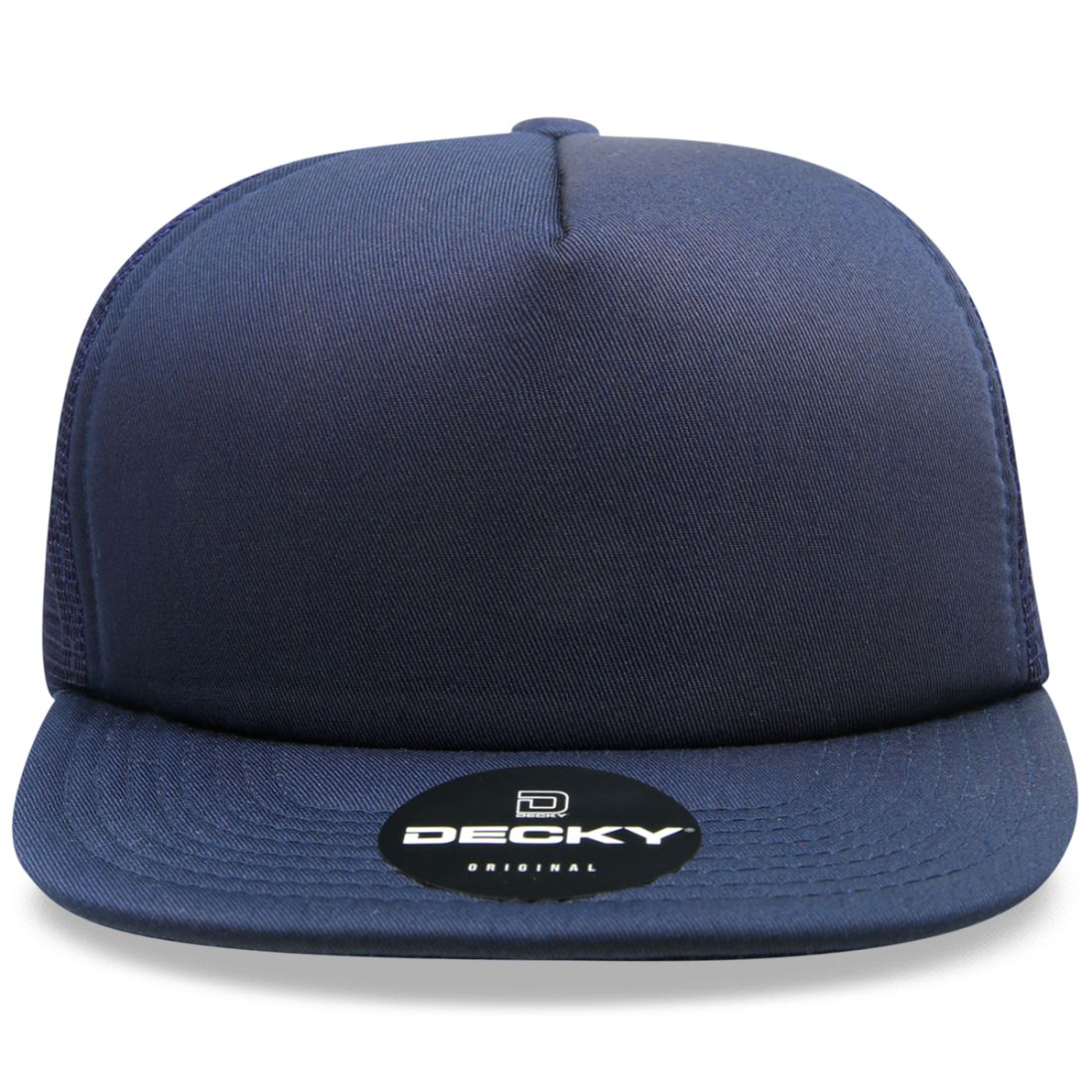 Decky 1080 High Profile Foam Trucker Snapback Hats 5 Panel Flat Bill Caps Wholesale