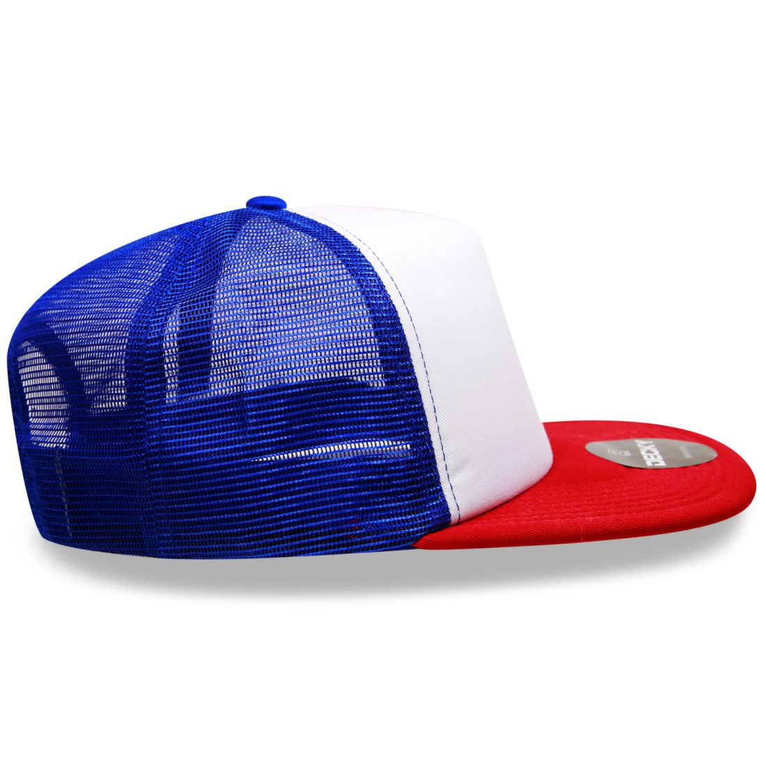 Decky 1080 High Profile Foam Trucker Snapback Hats 5 Panel Flat Bill Caps Wholesale