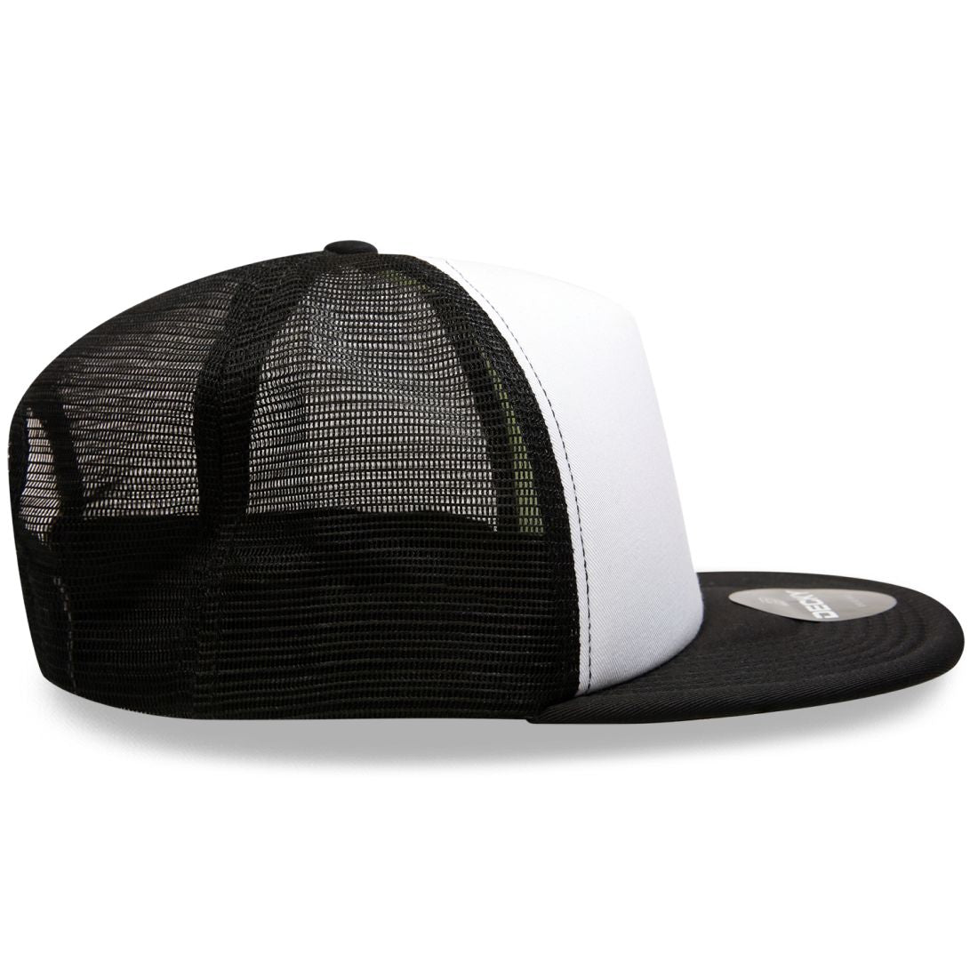 Decky 1080 High Profile Foam Trucker Snapback Hats 5 Panel Flat Bill Caps Wholesale