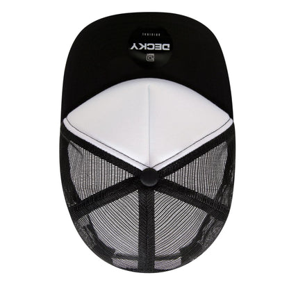Decky 1080 High Profile Foam Trucker Snapback Hats 5 Panel Flat Bill Caps Wholesale