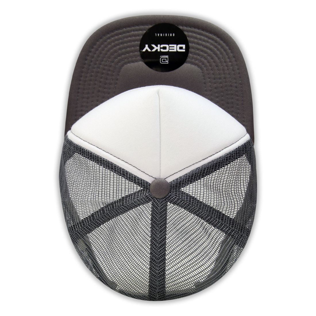 Decky 1080 High Profile Foam Trucker Snapback Hats 5 Panel Flat Bill Caps Wholesale