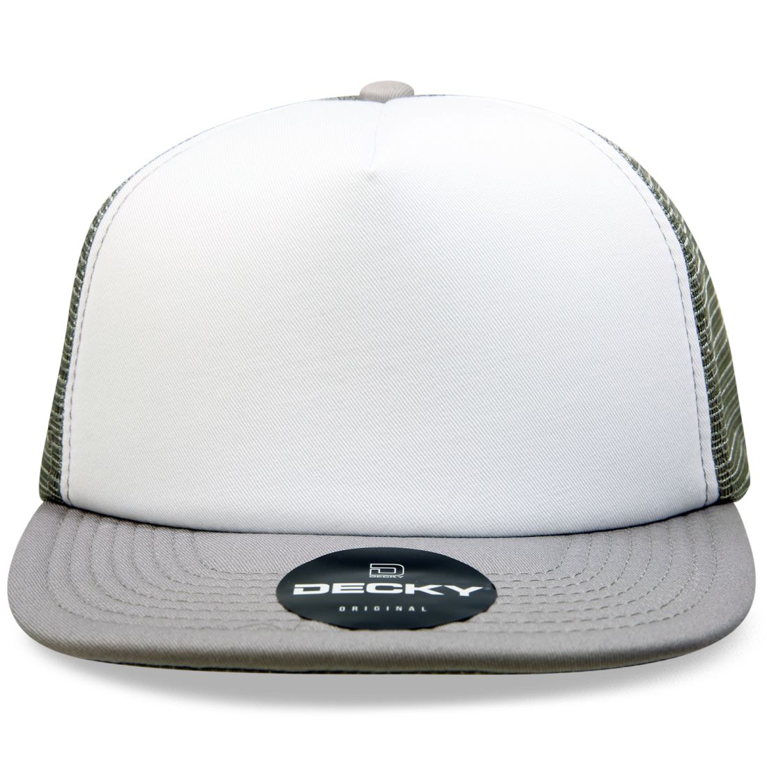 Decky 1080 High Profile Foam Trucker Snapback Hats 5 Panel Flat Bill Caps Wholesale