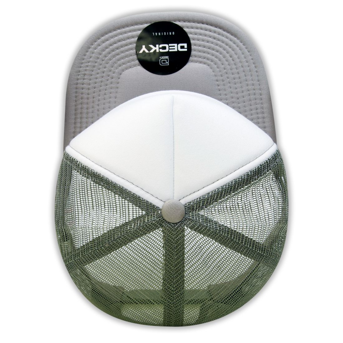 Decky 1080 High Profile Foam Trucker Snapback Hats 5 Panel Flat Bill Caps Wholesale