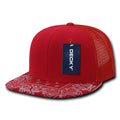 Decky 1083 High Profile Bandana Paisley Trucker Snapback Hats 6 Panel Caps Wholesale