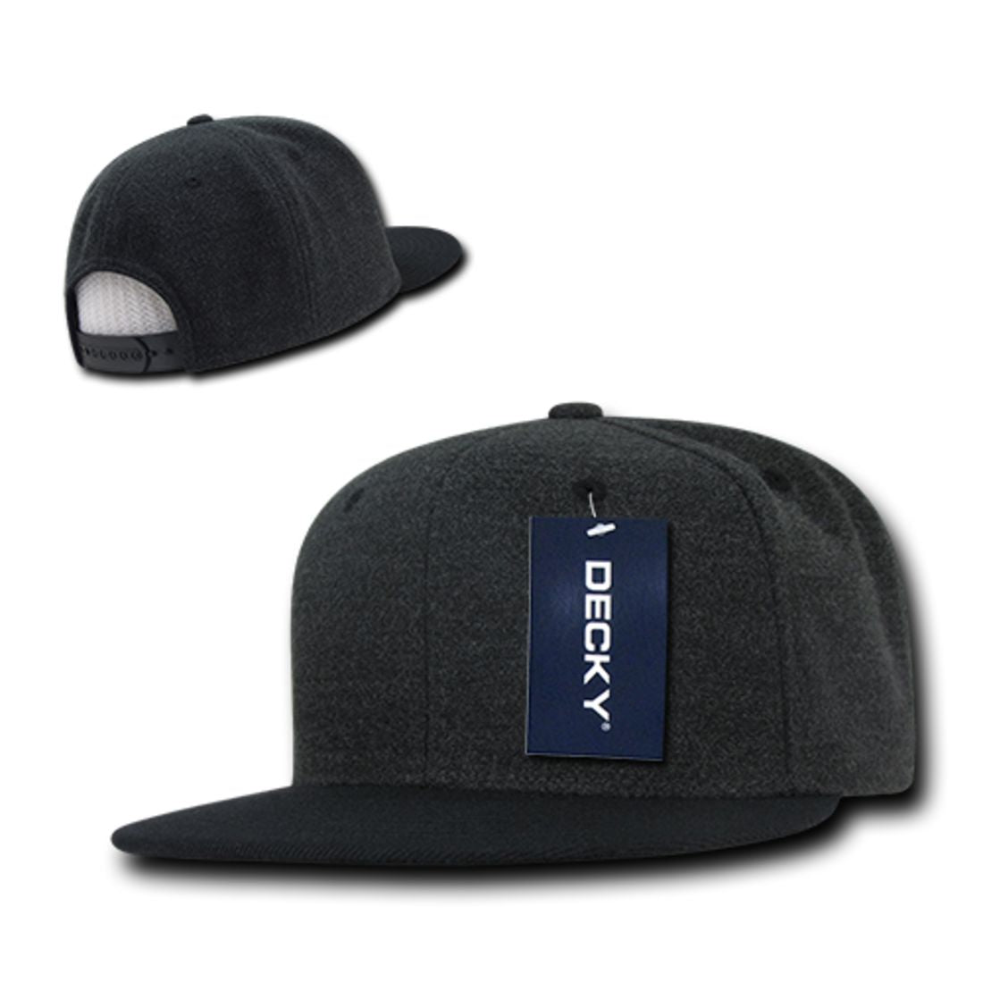 Decky 1087 Melton Wool High Profile Snapback Hats 6 Panel Flat Bill Caps Wholesale