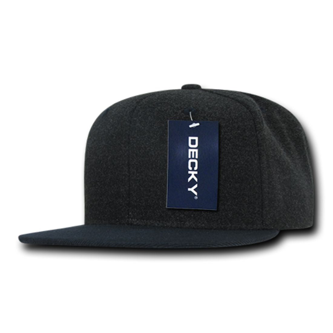 Decky 1087 Melton Wool High Profile Snapback Hats 6 Panel Flat Bill Caps Wholesale