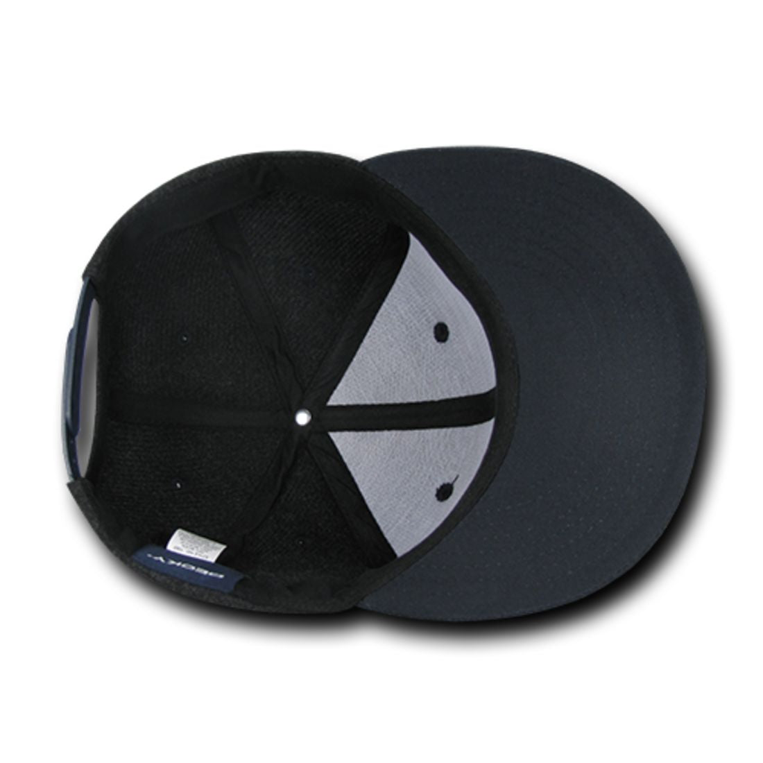 Decky 1087 Melton Wool High Profile Snapback Hats 6 Panel Flat Bill Caps Wholesale