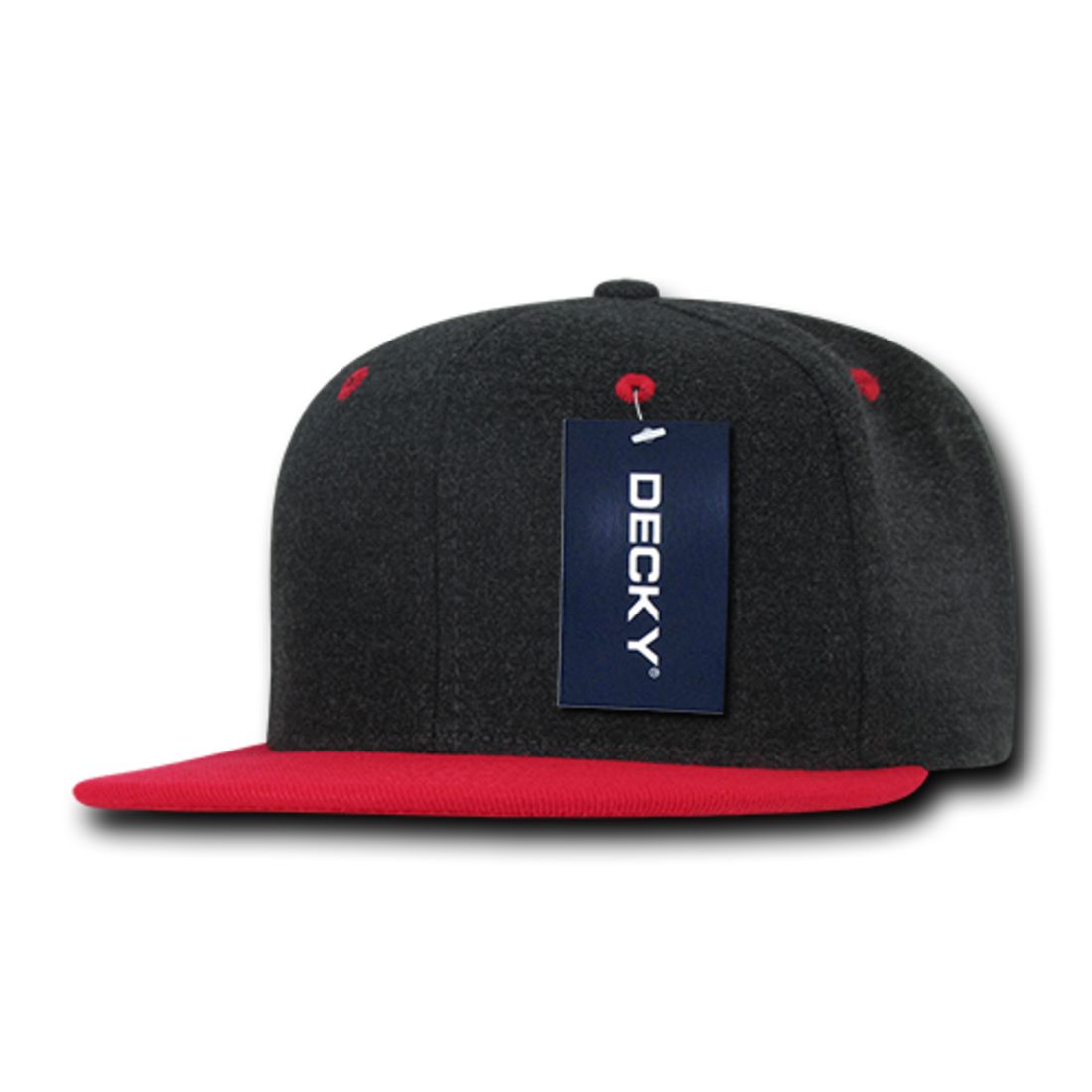 Decky 1087 Melton Wool High Profile Snapback Hats 6 Panel Flat Bill Caps Wholesale