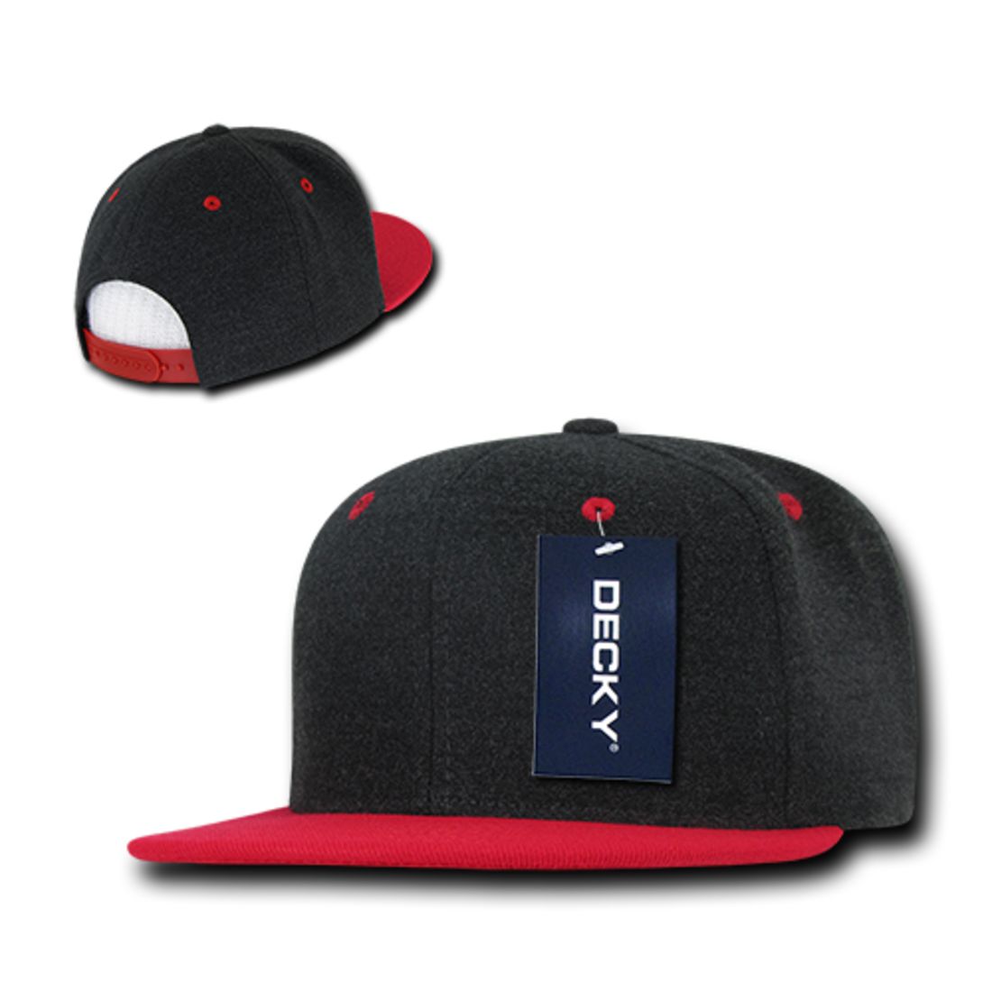 Decky 1087 Melton Wool High Profile Snapback Hats 6 Panel Flat Bill Caps Wholesale