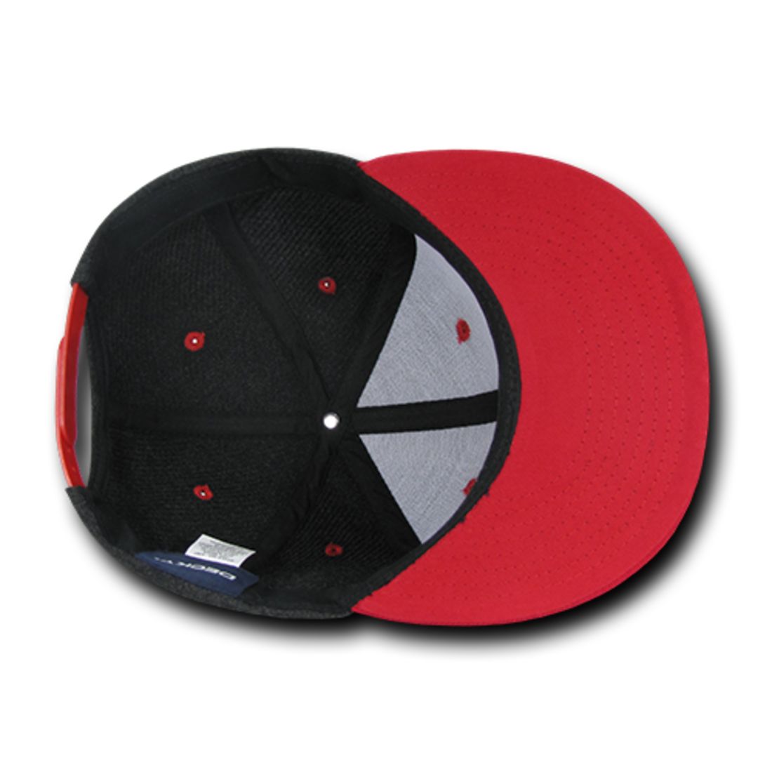 Decky 1087 Melton Wool High Profile Snapback Hats 6 Panel Flat Bill Caps Wholesale