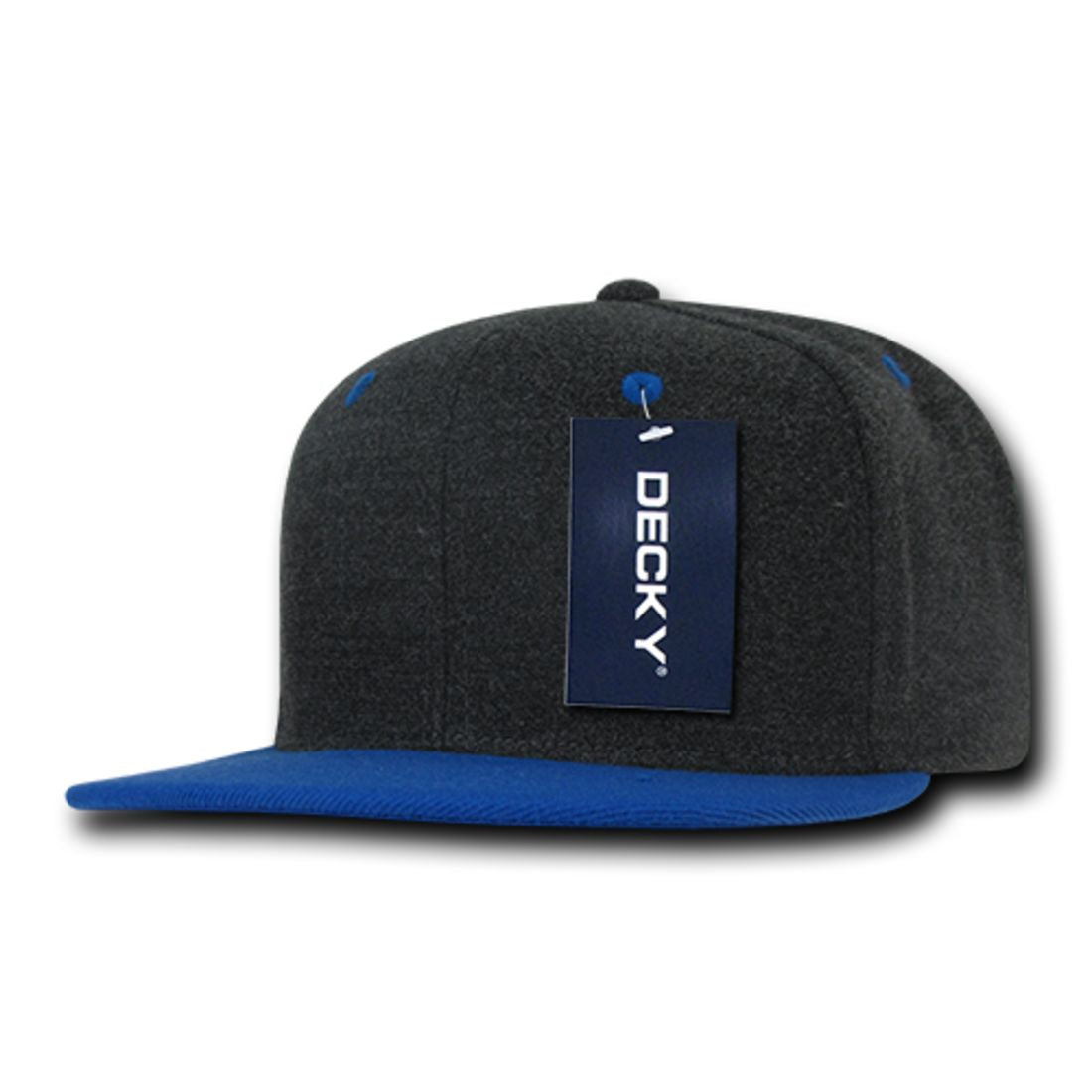 Decky 1087 Melton Wool High Profile Snapback Hats 6 Panel Flat Bill Caps Wholesale