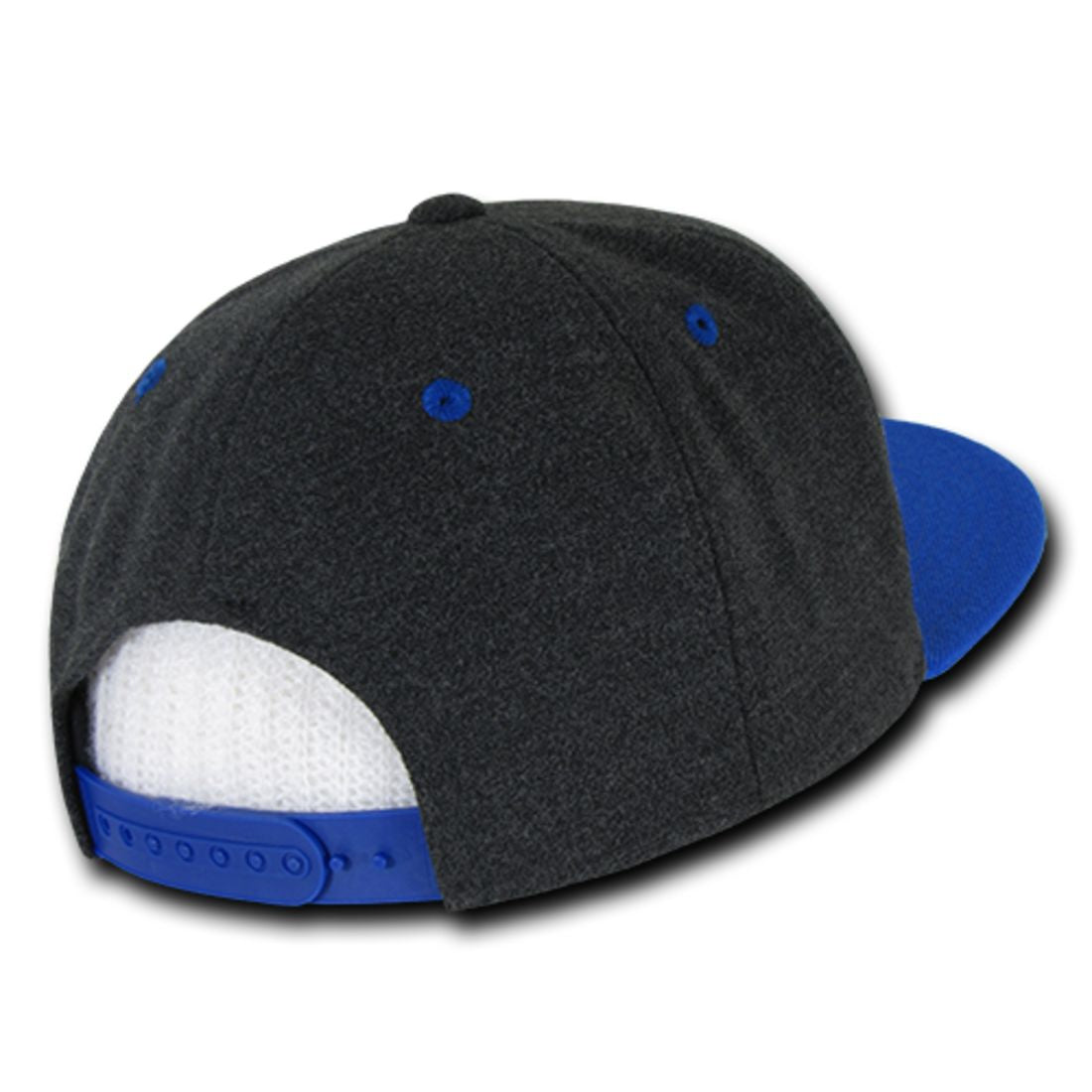 Decky 1087 Melton Wool High Profile Snapback Hats 6 Panel Flat Bill Caps Wholesale