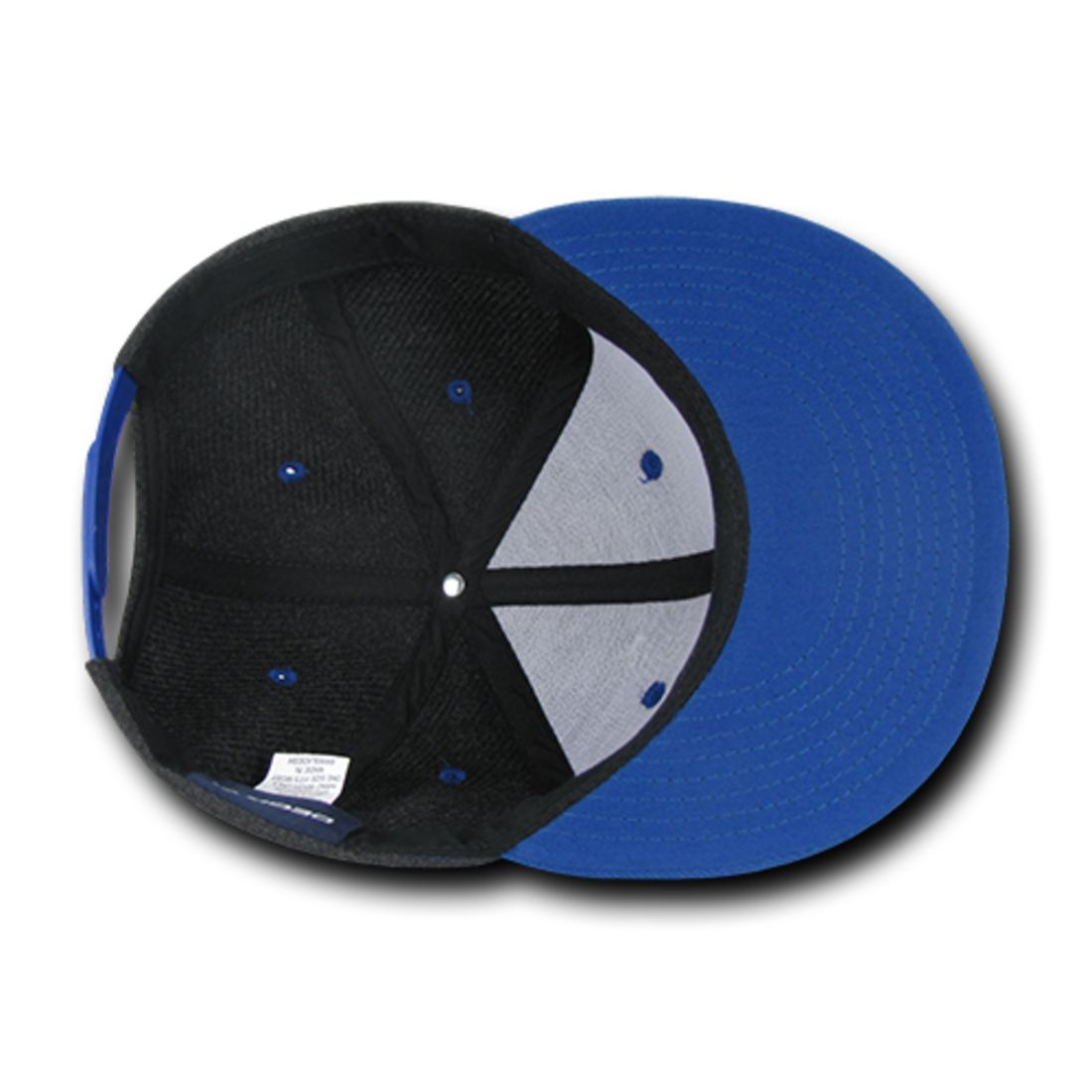 Decky 1087 Melton Wool High Profile Snapback Hats 6 Panel Flat Bill Caps Wholesale