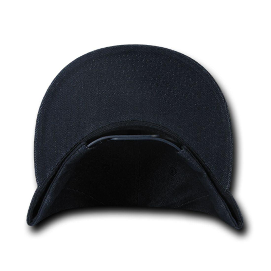 Decky 1090 Denim High Profile Snapback Hats 6 Panel Flat Bill Caps Structured Wholesale