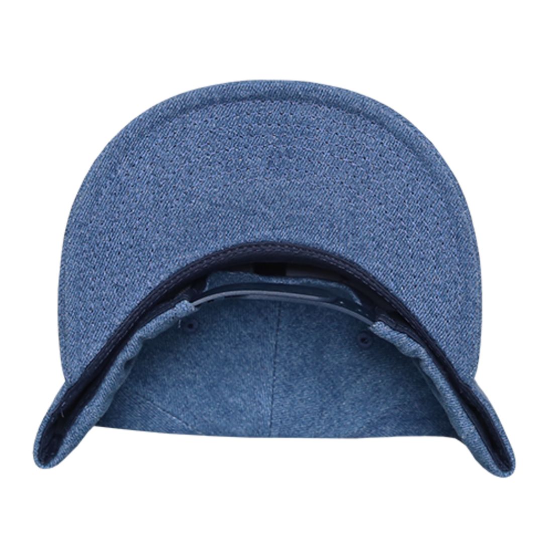 Decky 1090 Denim High Profile Snapback Hats 6 Panel Flat Bill Caps Structured Wholesale