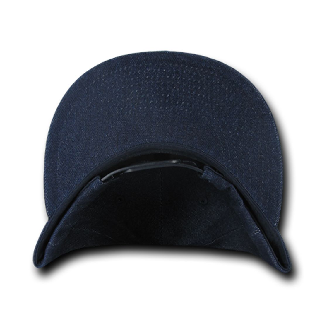 Decky 1090 Denim High Profile Snapback Hats 6 Panel Flat Bill Caps Structured Wholesale