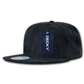 Decky 1091 Faux Suede Snapback Hats 6 Panel Flat Bill Baseball Caps Wholesale