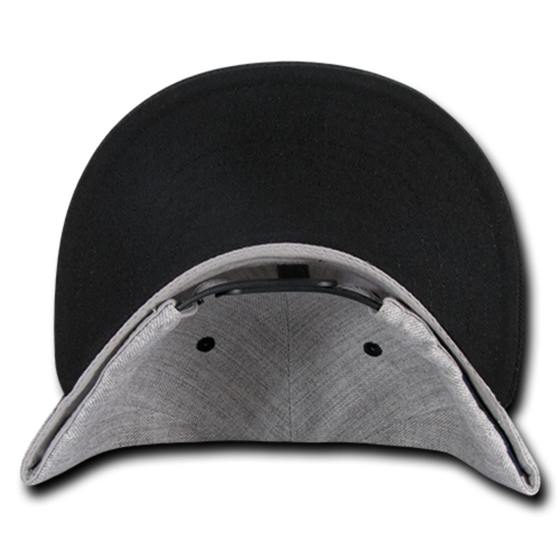 Decky 1092 Two Tone High Profile Snapback Hats 6 Panel Flat Bill Caps Wholesale